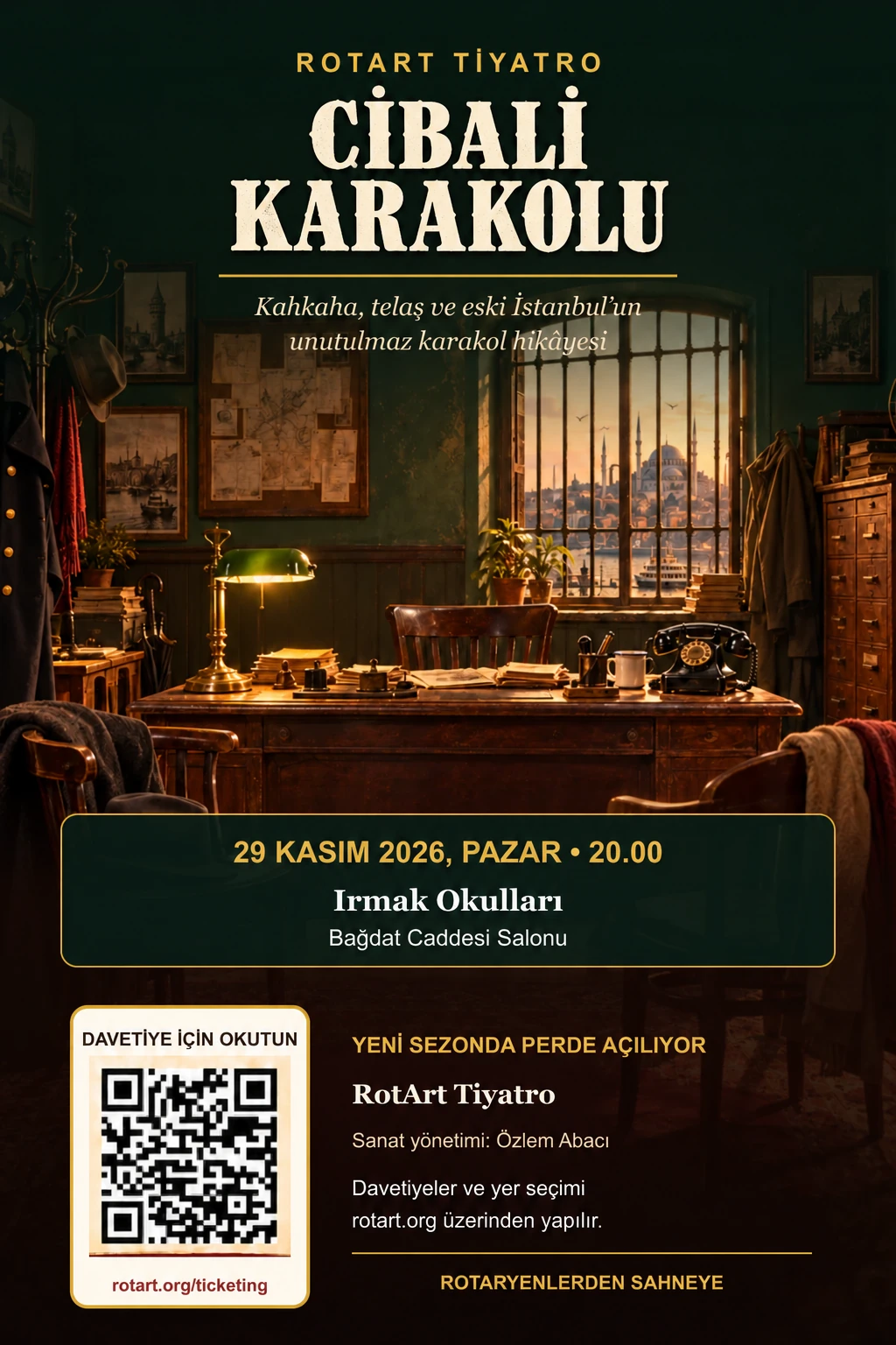 RotArt Tiyatro 29 Kasım 2026’da Cibali Karakolu ile Sahneye Çıkıyor